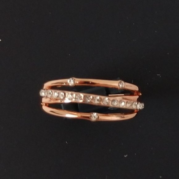 Sparkle Allure Rose Gold and Crystal Cocktail Ring 7 8 9 NIB - Picture 16 of 16